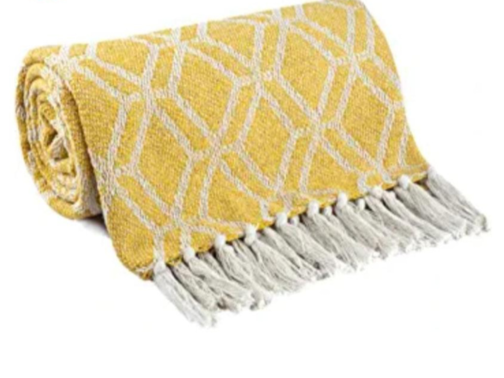 Woolen Cotton Throw