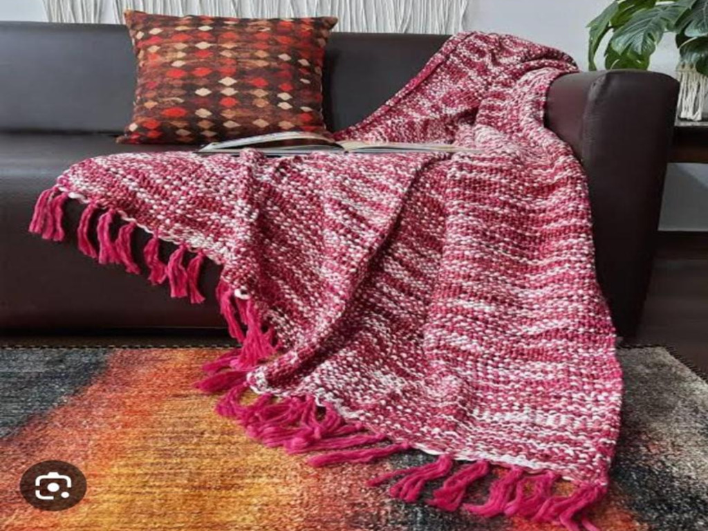 Woolen Cotton Throw